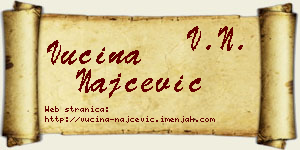 Vucina Najčević vizit kartica